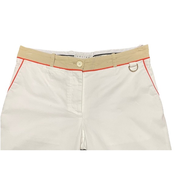 Celine Bermuda White Preppy Shorts Size 36/XS Quiet Luxury Old Money Summer - Picture 14 of 16